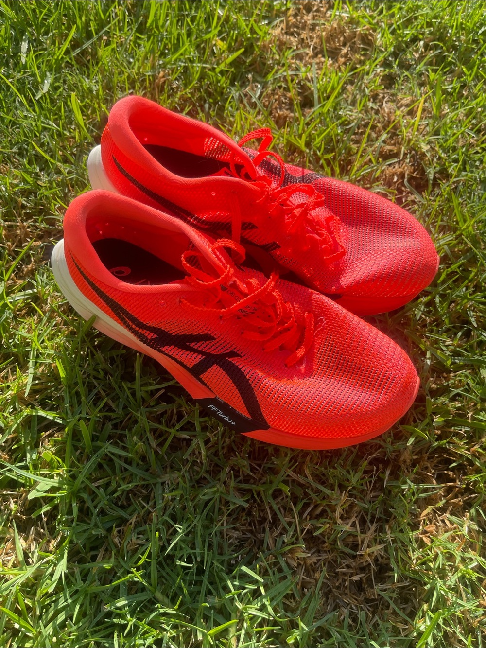 Asics women Bright Orange Lace-Up Sneakers with Black Accents - Picture 4 of 4